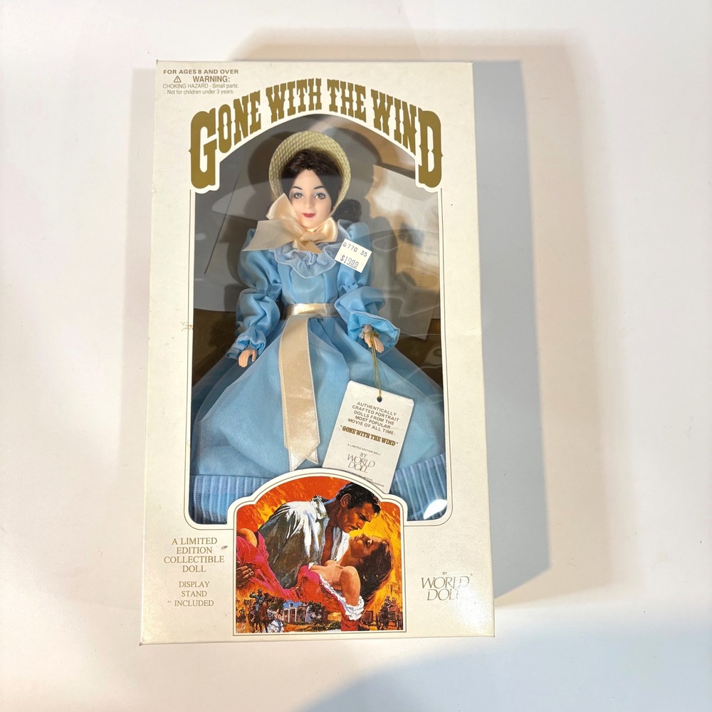 World Doll Gone With The Wind Scarlett OHara Limited Edition Blue Dress 1989